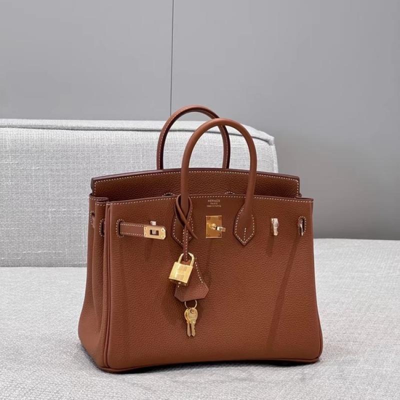 Hermes Birkin Bag togo Leather Gold Brown
