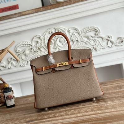 Hermes Birkin Bag Togo Leather Dark Chocolate Brown