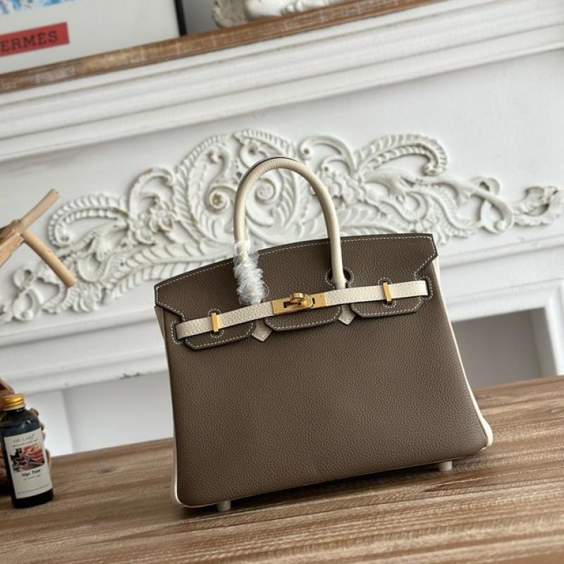 Hermes Birkin Bag togo Leather Chocolate Brown