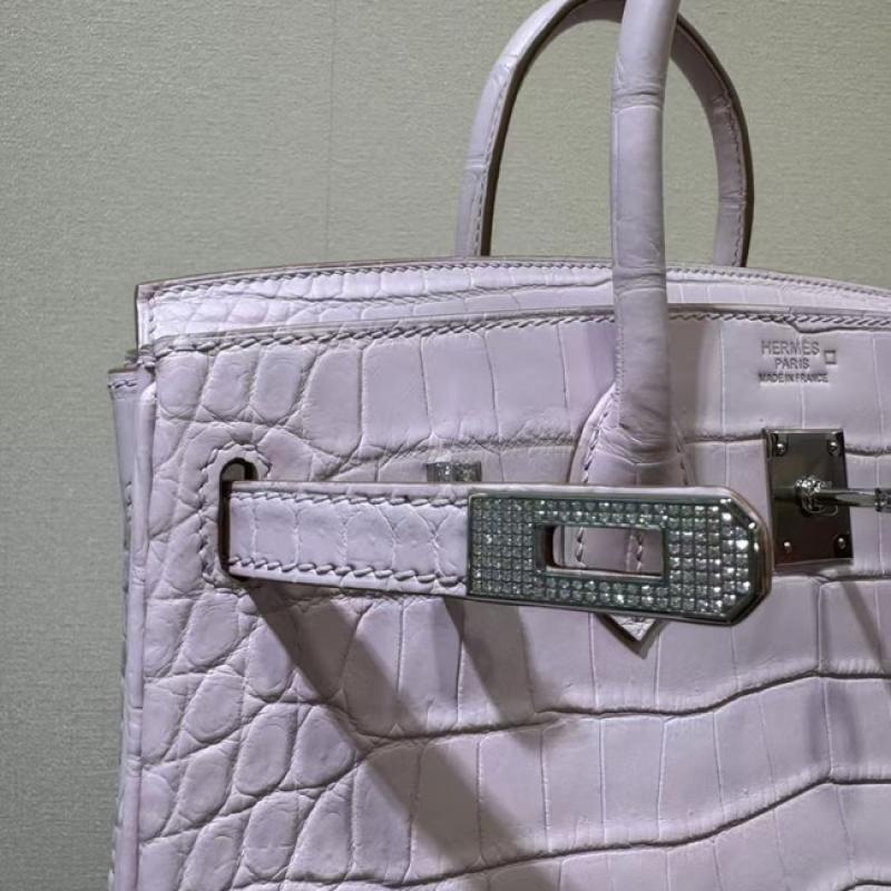 Hermes Birkin Nile Crocodile Leather Lavender