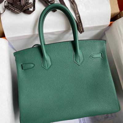 Hermes Birkin Togo Leather Bag Green