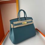 Hermes Birkin Bag togo Leather Nile Crocodile Emerald Green