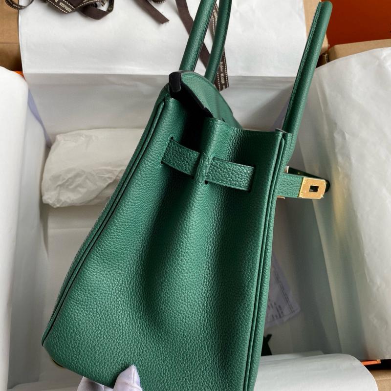 Hermes Birkin Togo Leather Bag Green
