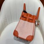 Hermes Birkin Bag togo Leather & Canvas Light Brown