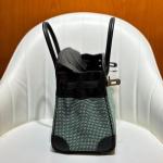 Hermes Birkin Bag togo Leather & Canvas Black Green